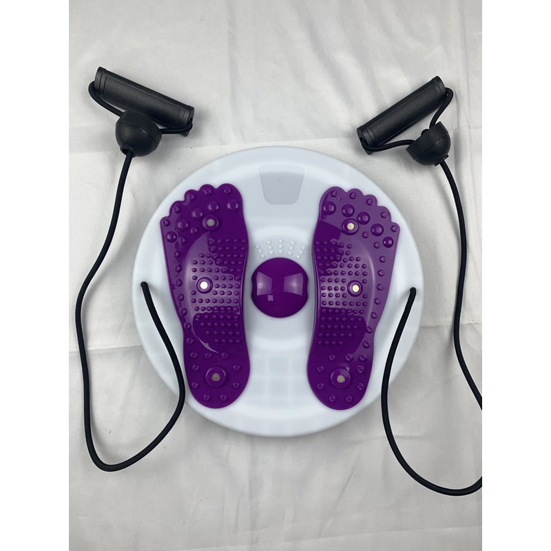 Portable Waist Twisting Disc With Magnetic Foot Massage For Fitness 2