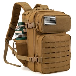 tactical backpack with molle for fitness, edc, hiking, and survival unisex with bottle holder