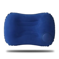 portable ultra soft inflatable camping & pool pillow for neck & lumbar support