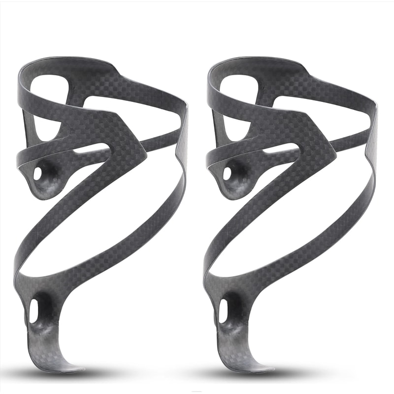 Lightweight Carbon Fiber Bicycle Water Bottle Cage Matte Black 0
