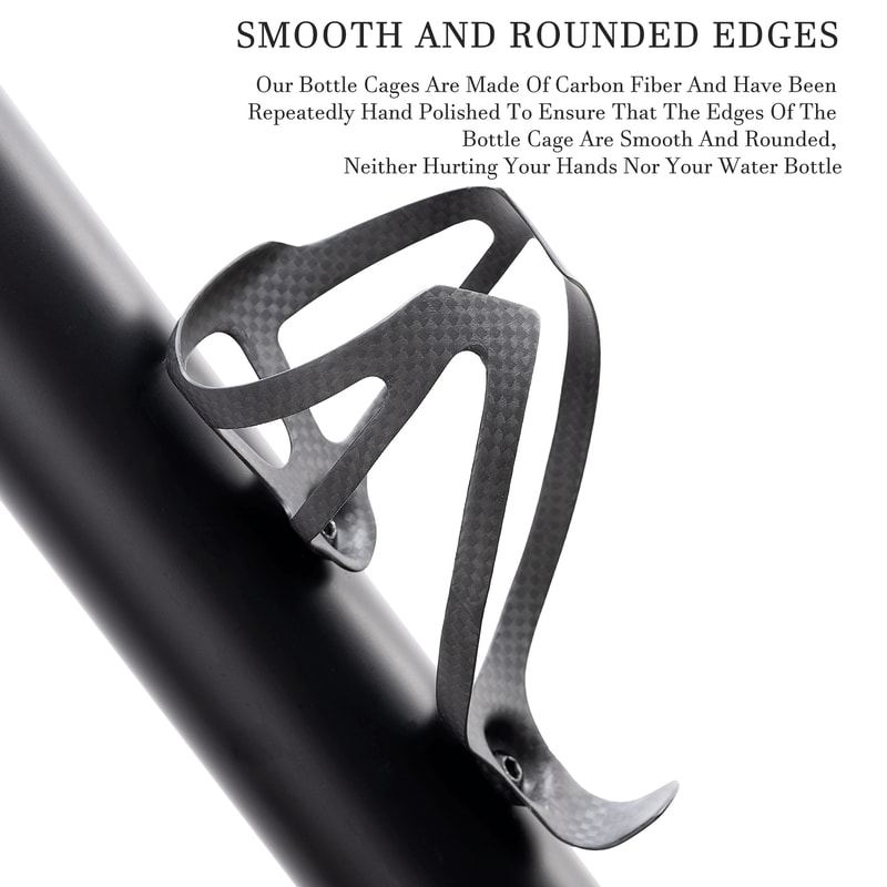 Lightweight Carbon Fiber Bicycle Water Bottle Cage Matte Black 1