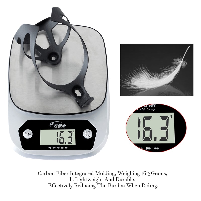 Lightweight Carbon Fiber Bicycle Water Bottle Cage Matte Black 4