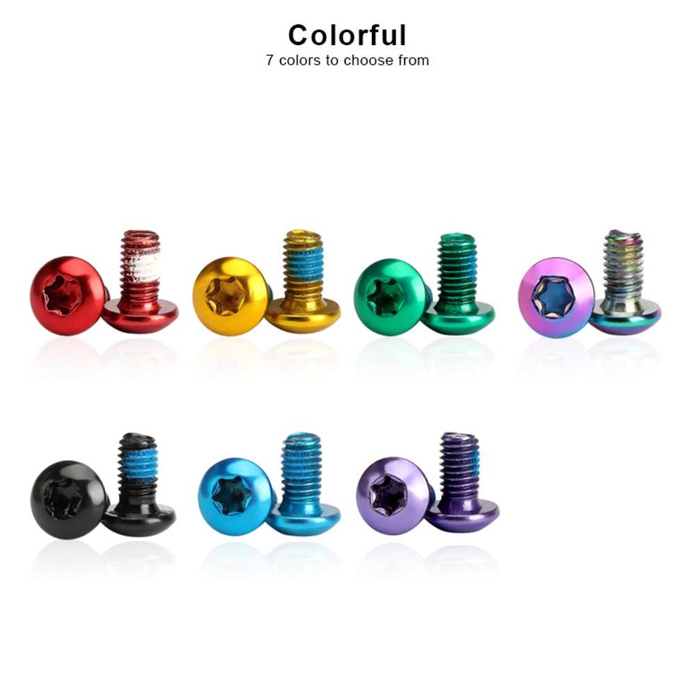 Bicycle Disc Brake Rotor Torx Bolts Stainless Steel Road Bike Fixing Screws Colorful Cycling Access 2