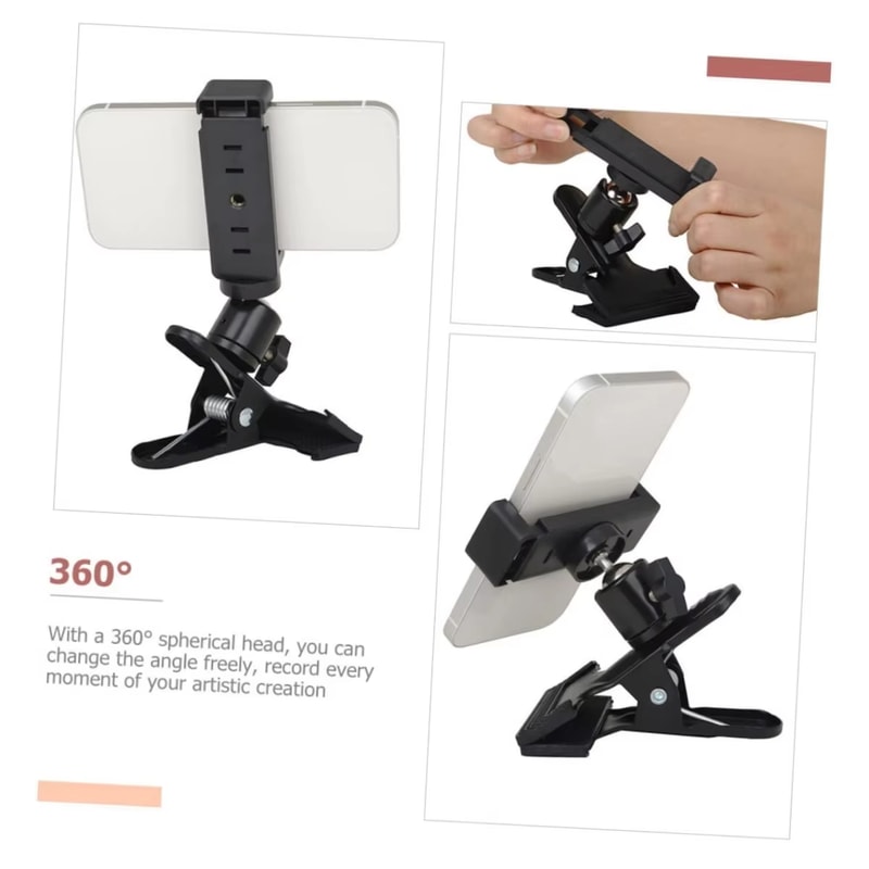 Guitar Head Clip Mobile Phone Holder Stand For Live Broadcast Action Cameras 4
