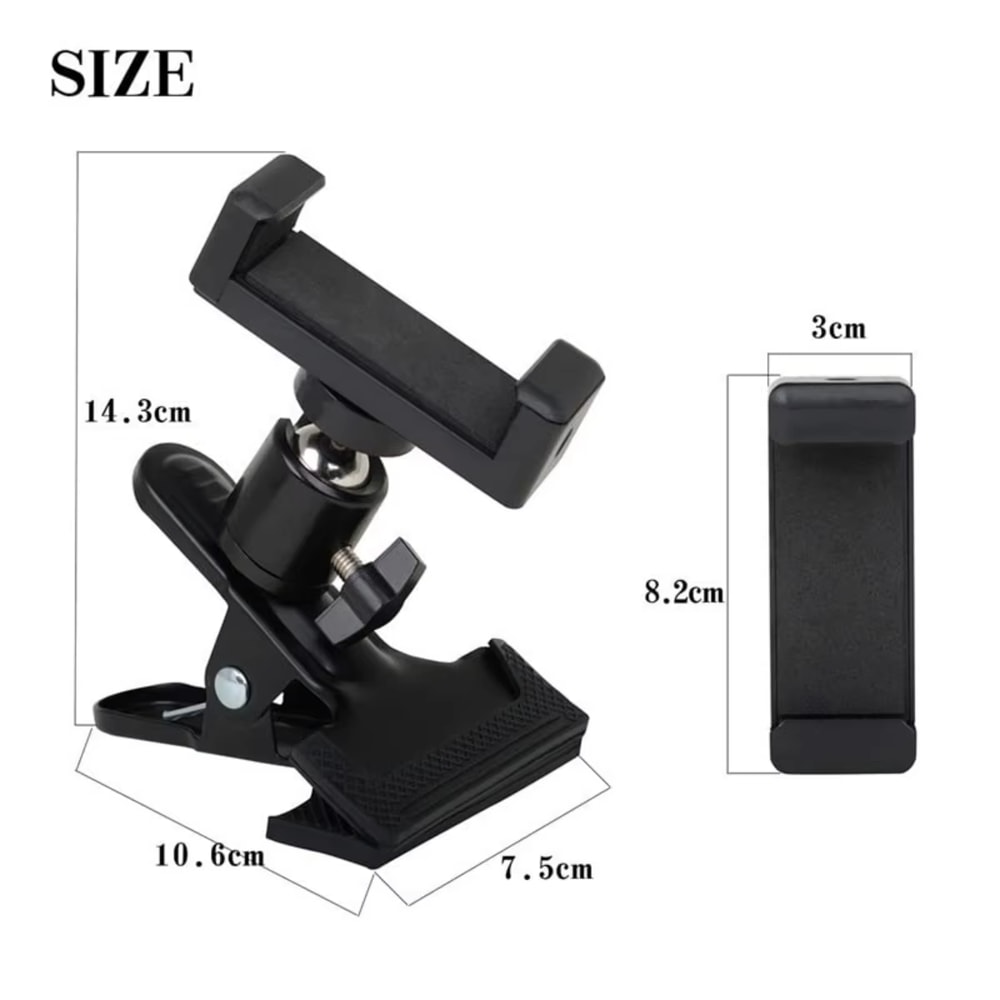 Guitar Head Clip Mobile Phone Holder Stand For Live Broadcast Action Cameras 5
