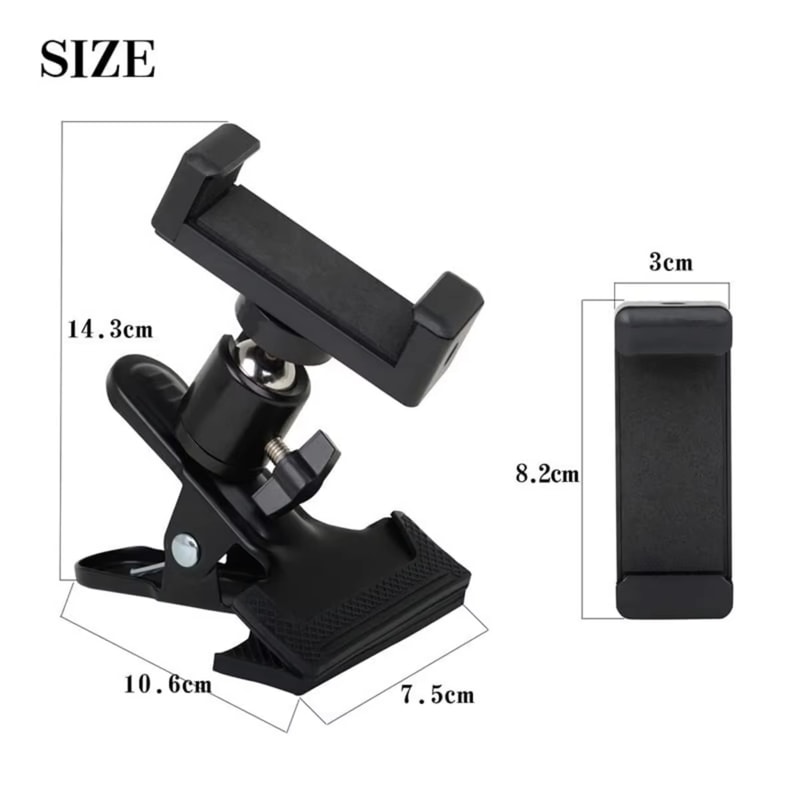 Guitar Head Clip Mobile Phone Holder Stand For Live Broadcast Action Cameras 5