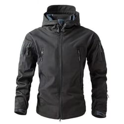 men's winter softshell fleece jacket windproof outdoor hiking hunting thermal coat