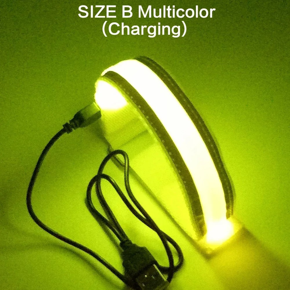 USB Rechargeable LED Light Armband With Reflective Wristband For Running Cycling Safety 6