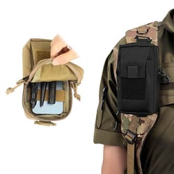 tactical utility pouch for backpack, molle phone & gear attachment