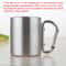 Portable Stainless Steel Travel Mug With Carabiner Hook Outdoor Camping Hiking Cup 2