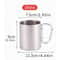 Portable Stainless Steel Travel Mug With Carabiner Hook Outdoor Camping Hiking Cup 6