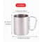 Portable Stainless Steel Travel Mug With Carabiner Hook Outdoor Camping Hiking Cup 5