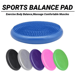 inflatable balance cushion for yoga, massage, and workout thickened, explosion-proof soft seat ball