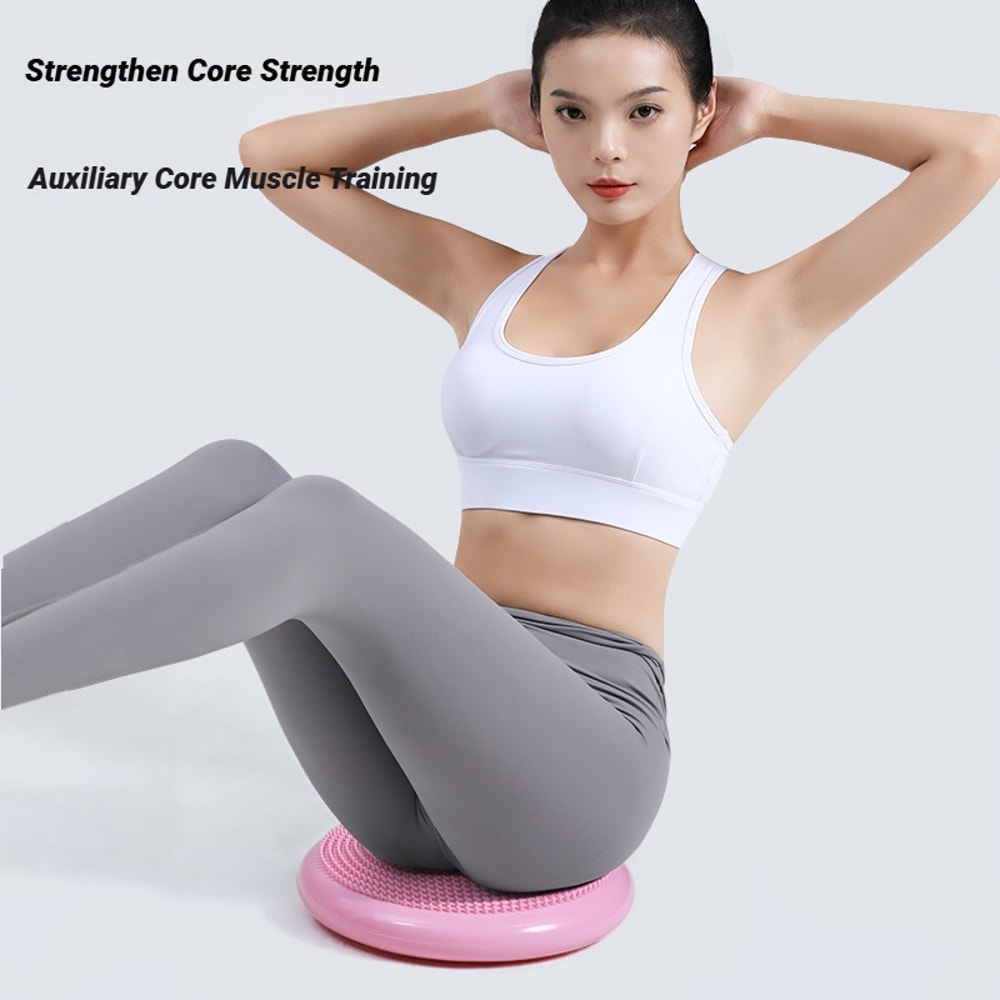 Inflatable Balance Cushion For Yoga Massage And Workout Thickened ExplosionProof Soft Seat Ball 1