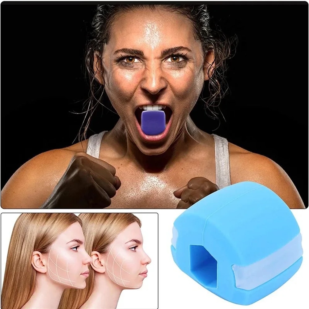 Silica Gel Face Fitness Ball Jaw Exerciser Facial Toner For Double Chin Reduction 1