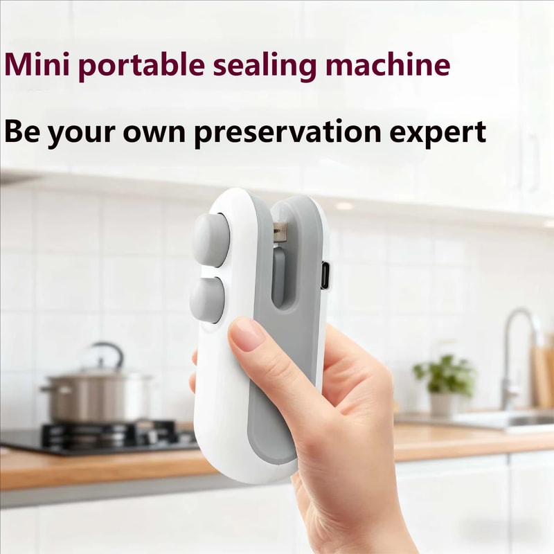 Mini Handheld Food Heat Sealer USB Rechargeable Food Sealer For Bags Plastic Packaging 5