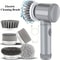 Cordless Electric Spin Scrubber with Interchangeable Brush Heads for Deep Cleaning Kitchen, Bathroom, and Car