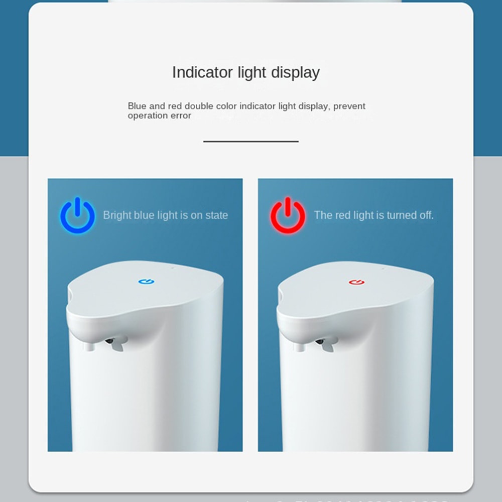 Automatic Foam Soap Dispenser With USB Charging Smart Touchless Hand Wash Machine For Bathroom Whit 2