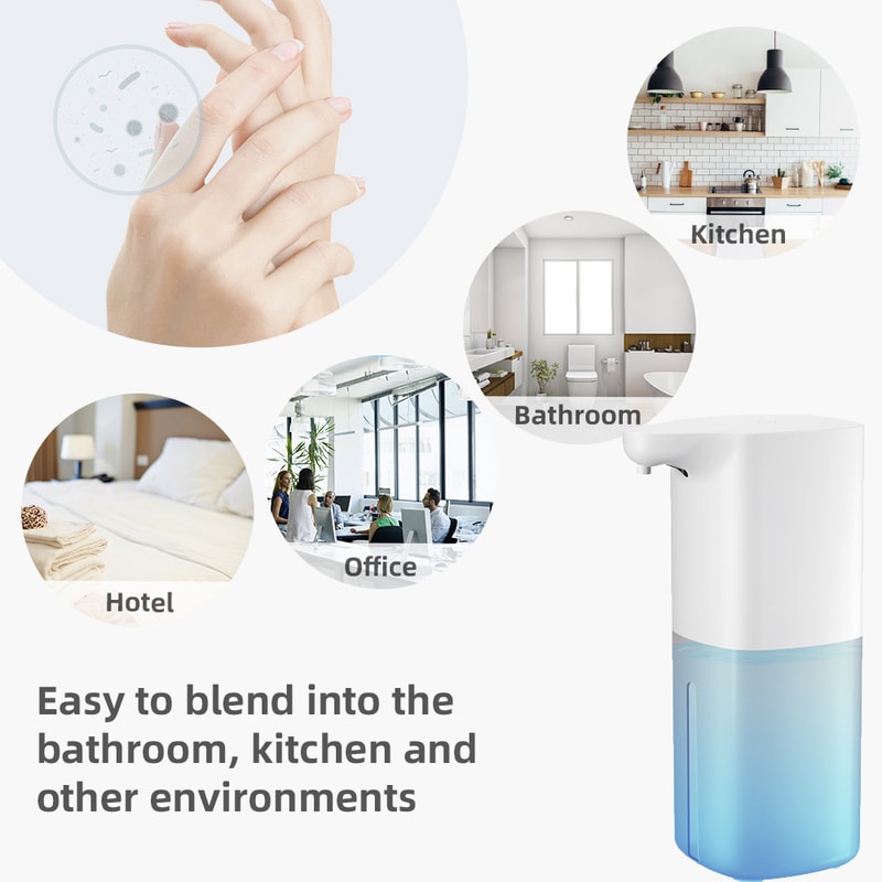 Automatic Foam Soap Dispenser With USB Charging Smart Touchless Hand Wash Machine For Bathroom Whit 4