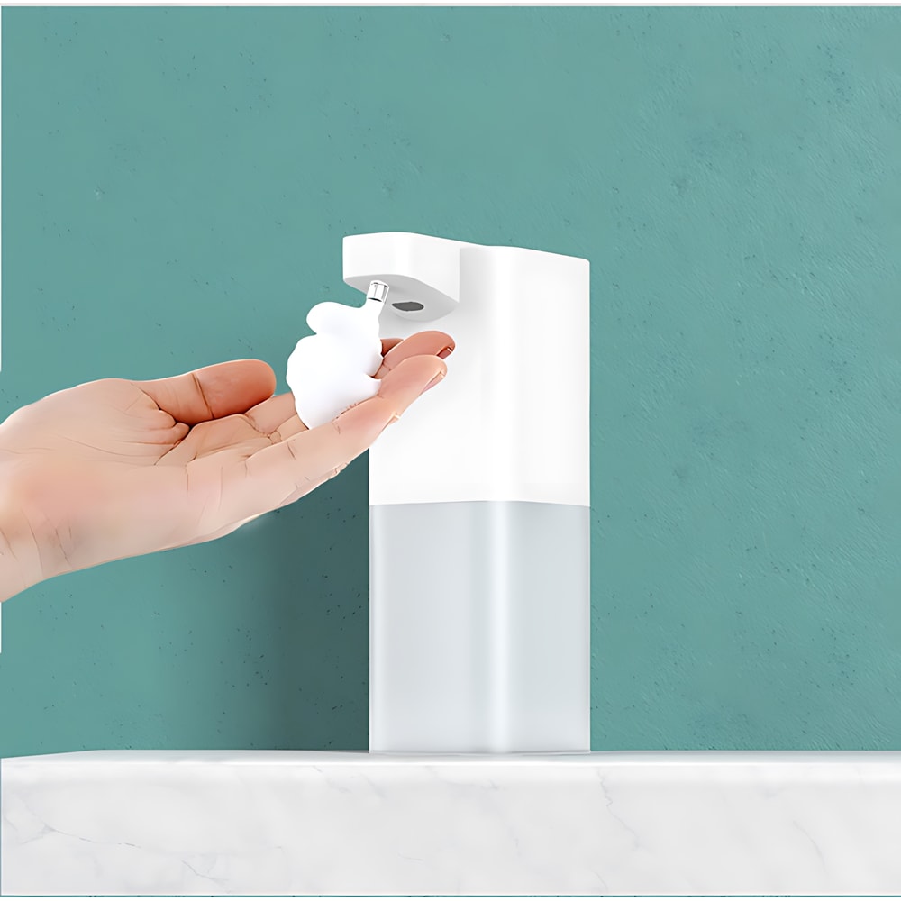 Automatic Foam Soap Dispenser With USB Charging Smart Touchless Hand Wash Machine For Bathroom Whit 0