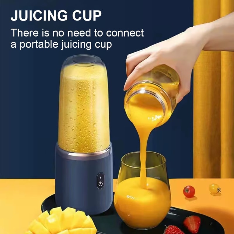 Portable USB Mini Juicer Cup Travel Blender For Smoothies And Juices With Single Double Cups 3