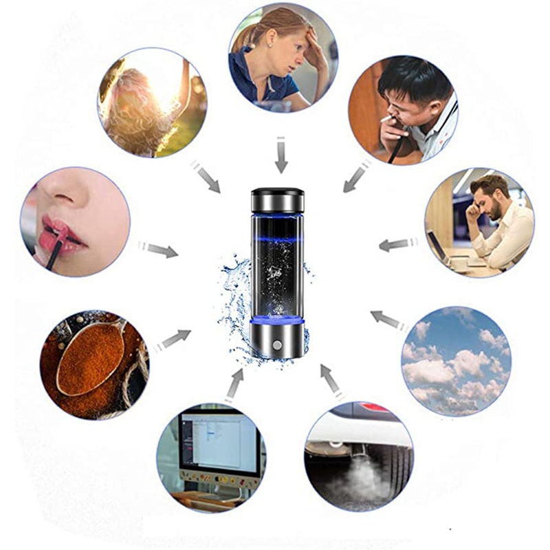 Hydrogen Water Generator Portable Alkaline Water Ionizer Bottle With Antioxidant Boost 1