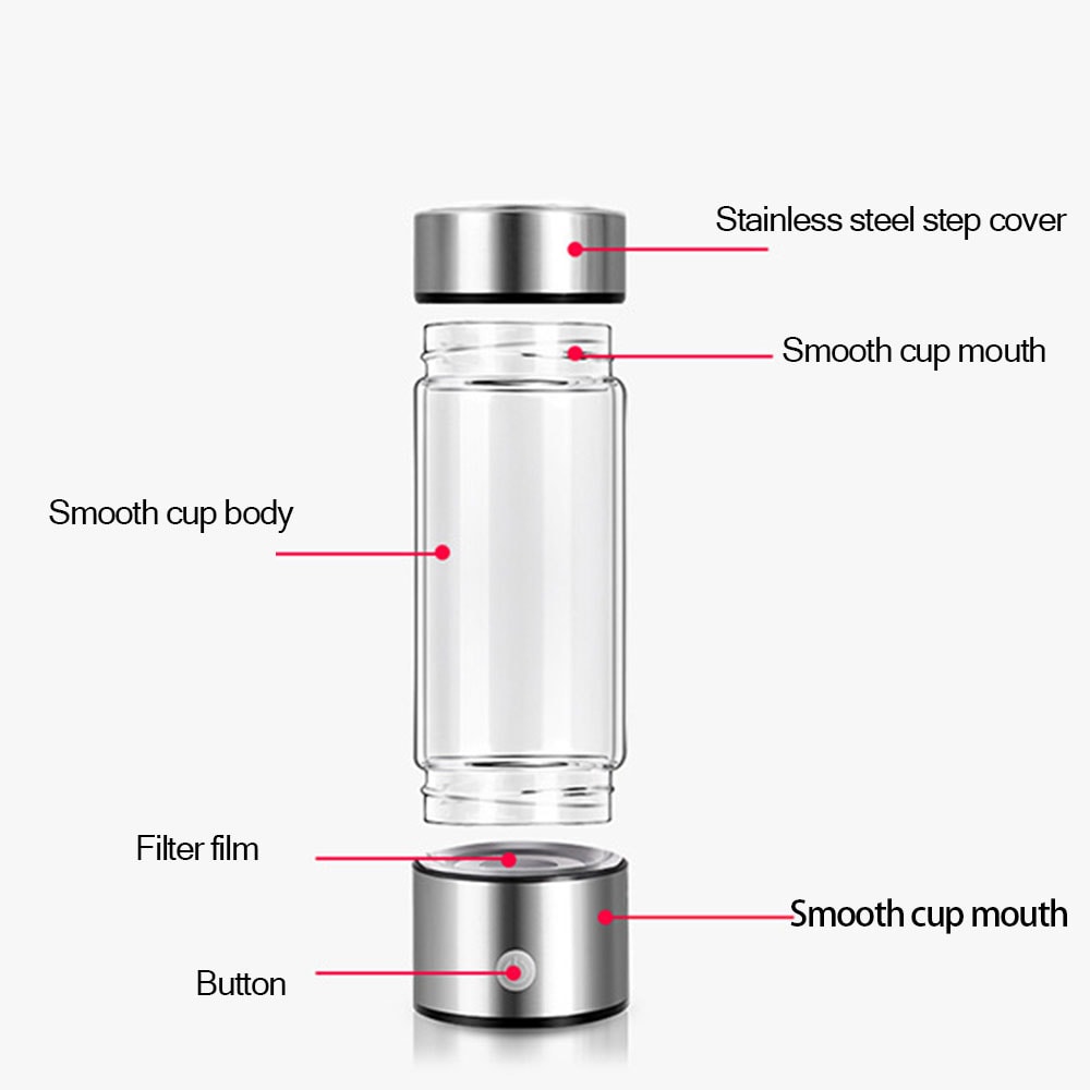 Hydrogen Water Generator Portable Alkaline Water Ionizer Bottle With Antioxidant Boost 2