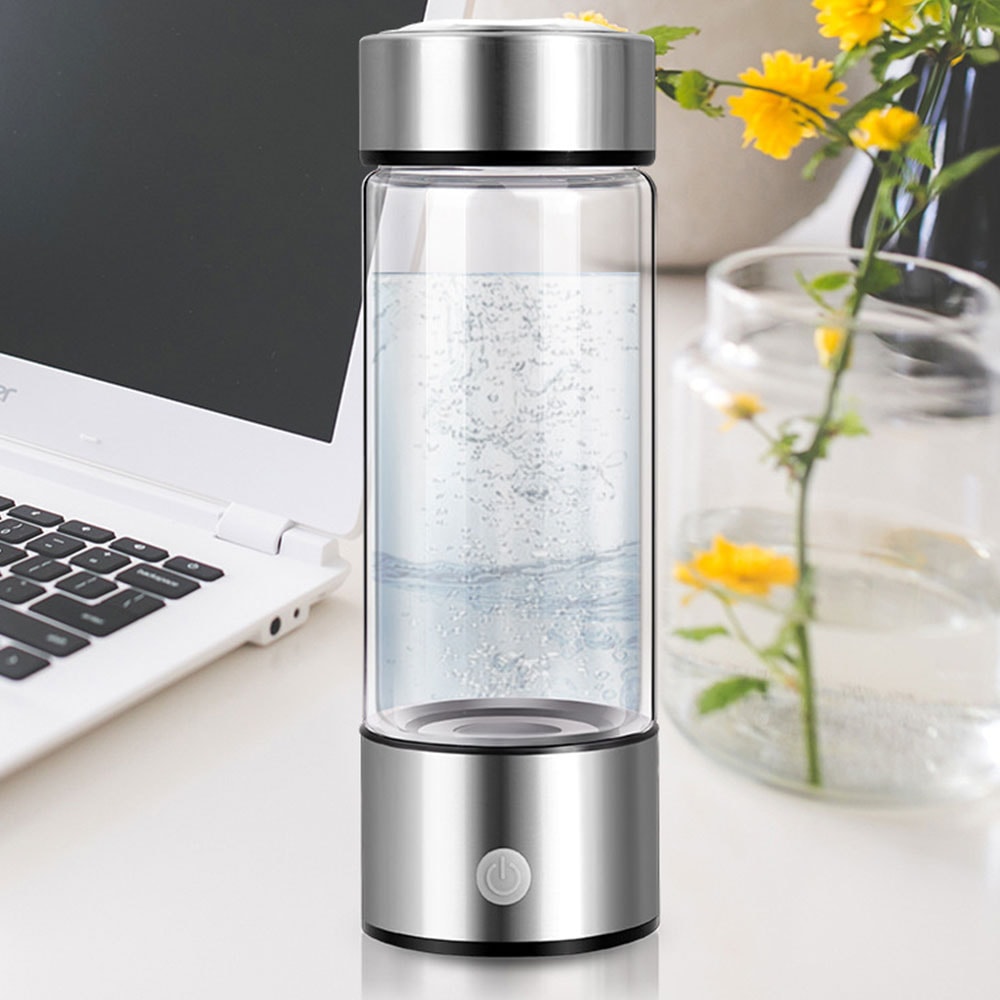 Hydrogen Water Generator Portable Alkaline Water Ionizer Bottle With Antioxidant Boost 0