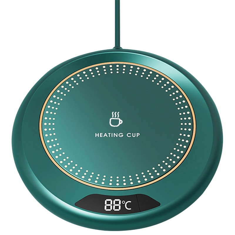 USB Thermostatic Heating Coaster with Speed Adjustment for Consistent Temperature Ideal for Home Use