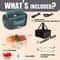 Electric Lunch Box Stainless Steel Heated Food Warmer Set Portable Meal Tray For Work And Travel 2