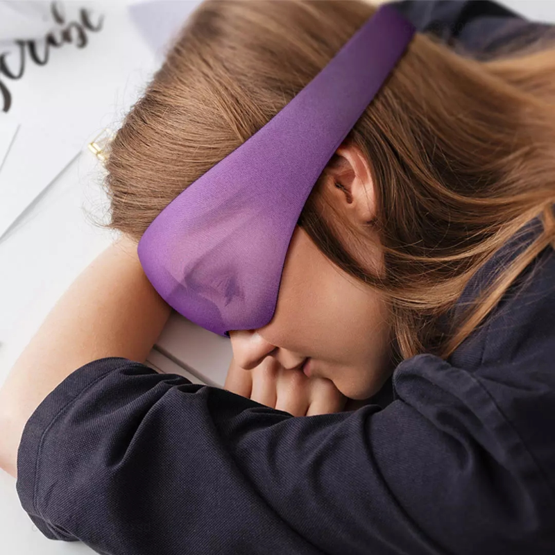 Full Shading Relaxing Eye Mask For Sleeping Aid Portable Light Blockout Sleep Mask 4