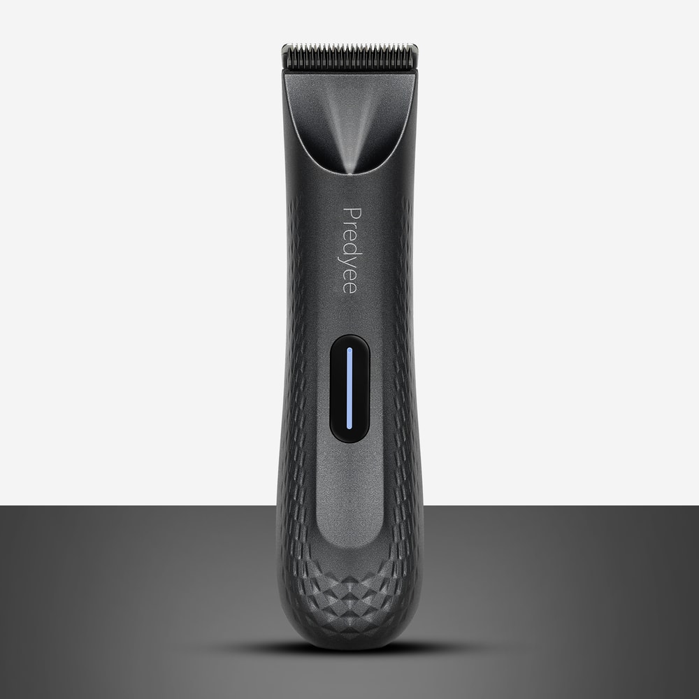 Waterproof Electric Groin Hair Trimmer for Men Ceramic Blade Body & Pubic Groomer, Rechargeable Grooming Tool