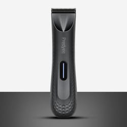 waterproof electric groin hair trimmer for men ceramic blade body & pubic groomer, rechargeable grooming tool
