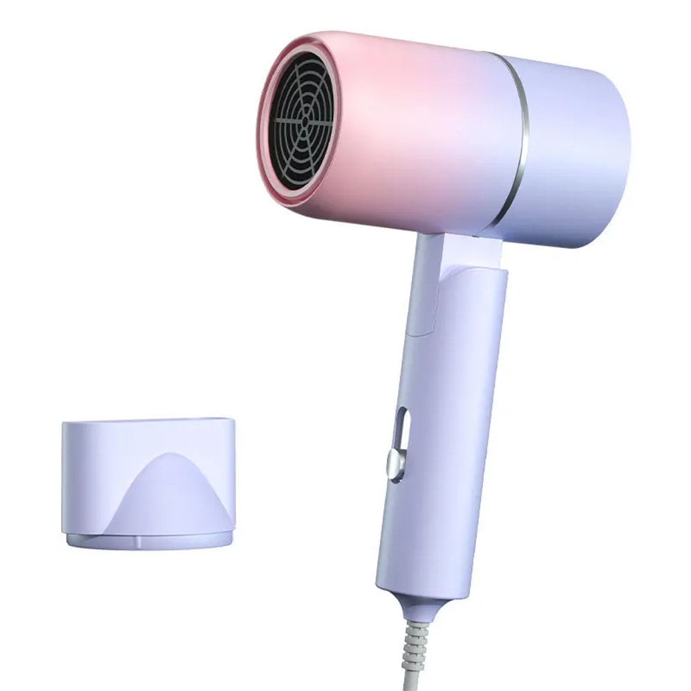 Portable Mini Folding Hair Dryer with Hair Care & Carrying Bag for Home & Travel