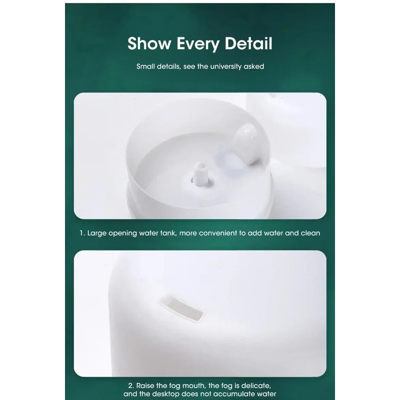 USB Mini Humidifier With Colorful Night Lights Aroma Diffuser 2