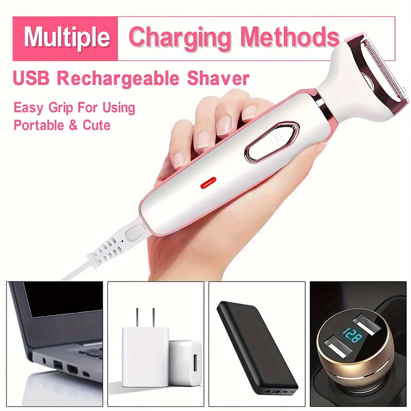 Electric Lady Shaver & Razor Painless Shaving for Body, Face, Bikini, & More