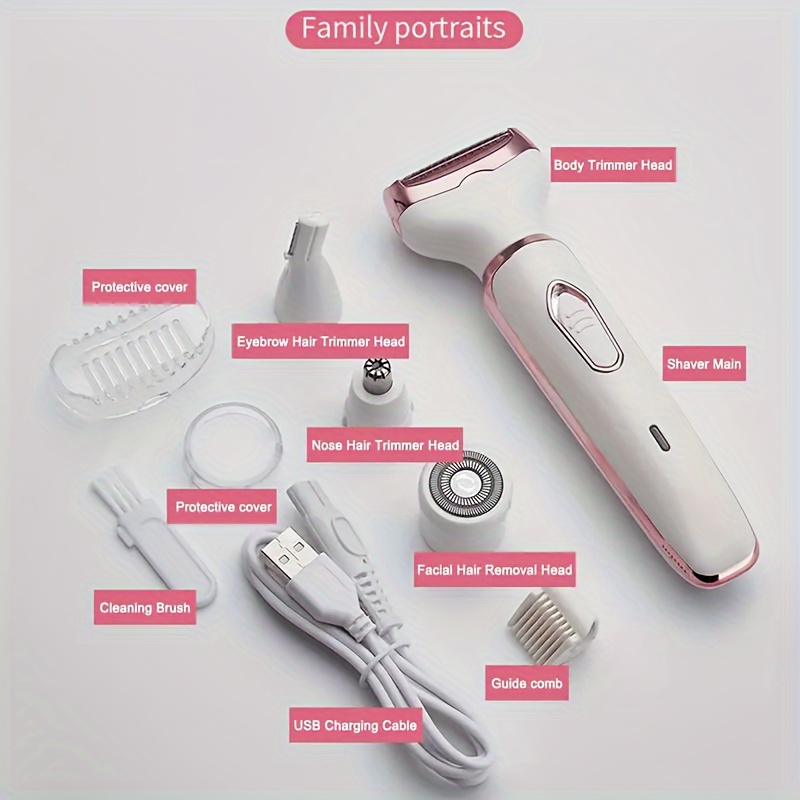 Electric Lady Shaver & Razor Painless Shaving for Body, Face, Bikini, & More