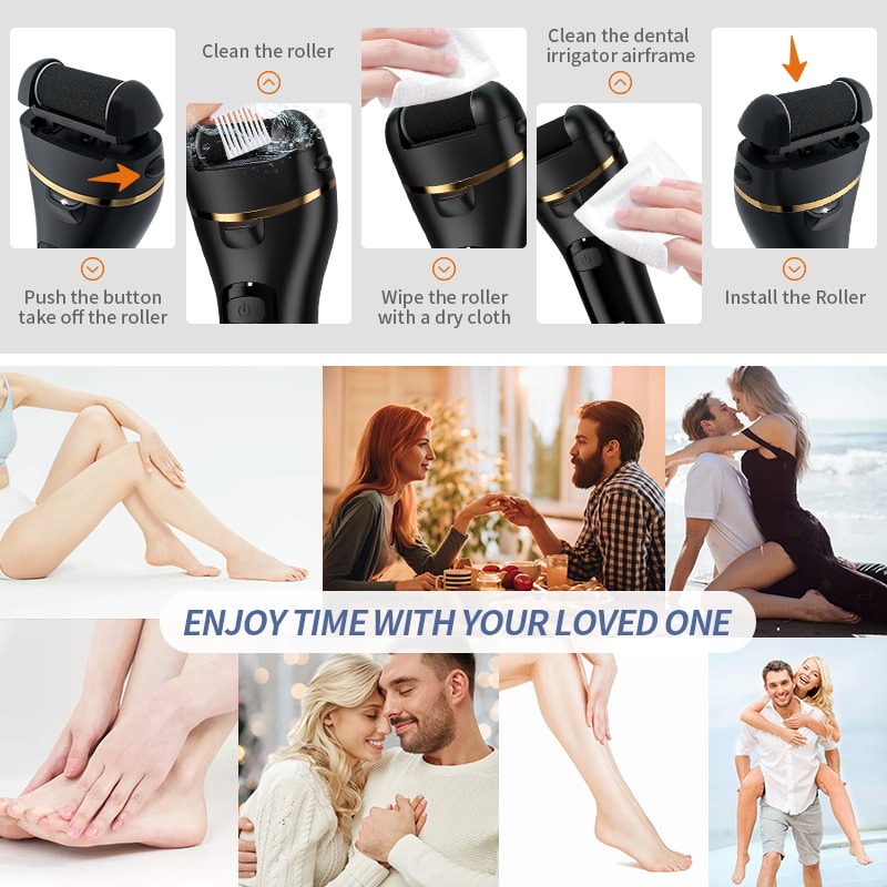 Rechargeable Electric Foot Grinder With Adjustable Speeds For Effective Callus Removal And Pedicure 4