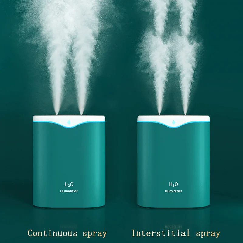 USB Air Humidifier with Essential Oil Aromatherapy & Double Spray Port for Home and Office