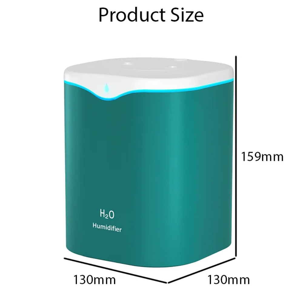 USB Air Humidifier with Essential Oil Aromatherapy & Double Spray Port for Home and Office