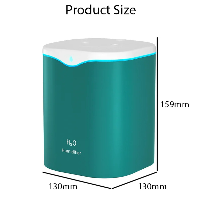 USB Air Humidifier with Essential Oil Aromatherapy & Double Spray Port for Home and Office