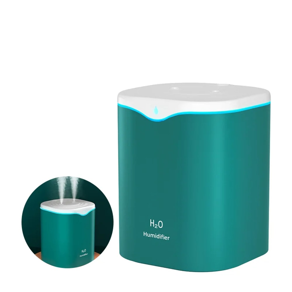 USB Air Humidifier with Essential Oil Aromatherapy & Double Spray Port for Home and Office