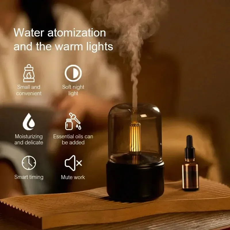 Portable Mini Aroma Diffuser USB Essential Oil Air Humidifier With Night Light 5