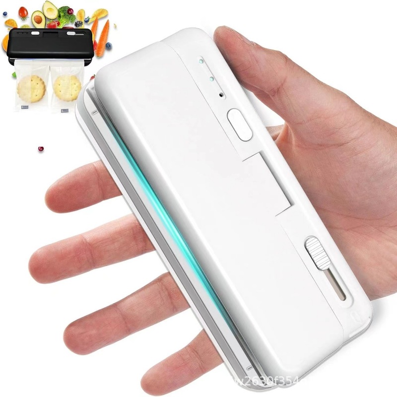 Mini Plastic Bag Sealer Rechargeable Handheld Heat Sealing Machine for Food Packaging