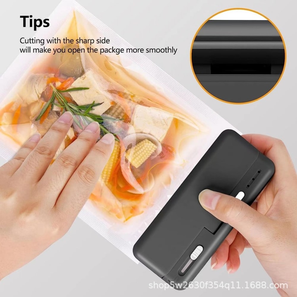 Mini Plastic Bag Sealer Rechargeable Handheld Heat Sealing Machine for Food Packaging