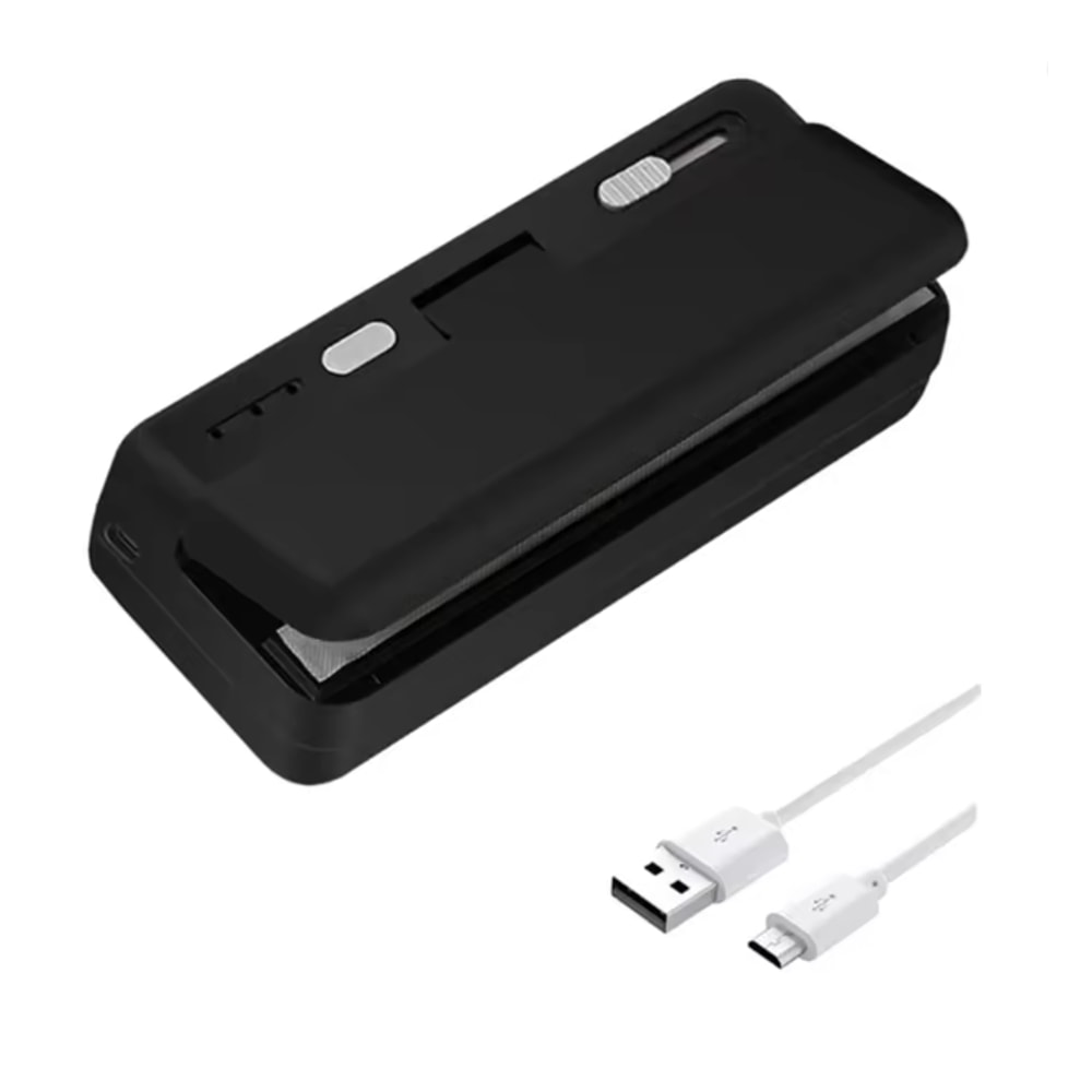 Mini Plastic Bag Sealer Rechargeable Handheld Heat Sealing Machine for Food Packaging