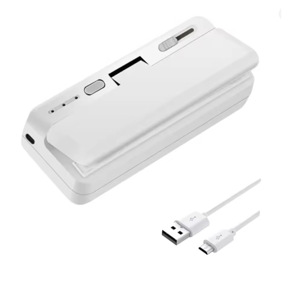 Mini Plastic Bag Sealer Rechargeable Handheld Heat Sealing Machine for Food Packaging