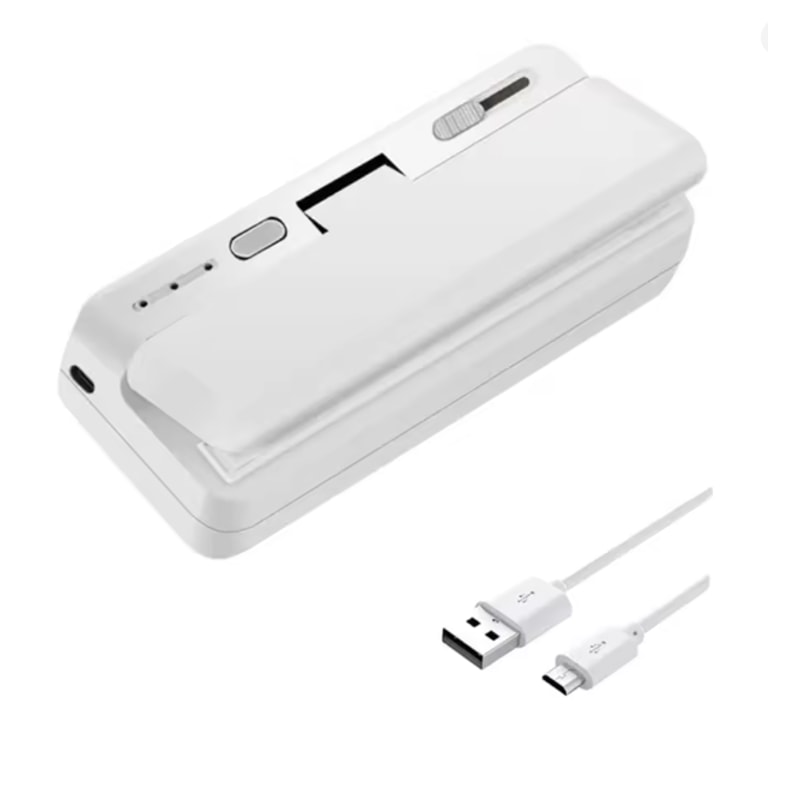 Mini Plastic Bag Sealer Rechargeable Handheld Heat Sealing Machine for Food Packaging