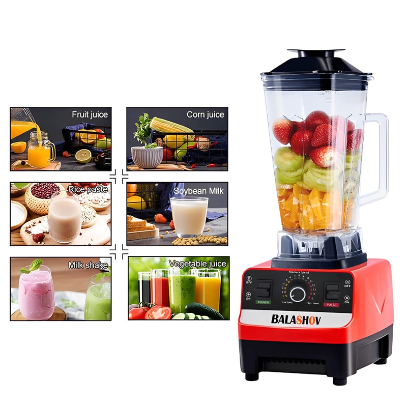 Commercial Blender For Smoothies Ice BPA Free Heavy Duty Food Processor 2