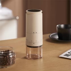 rechargeable electric coffee grinder with adjustable settings and type-c charging